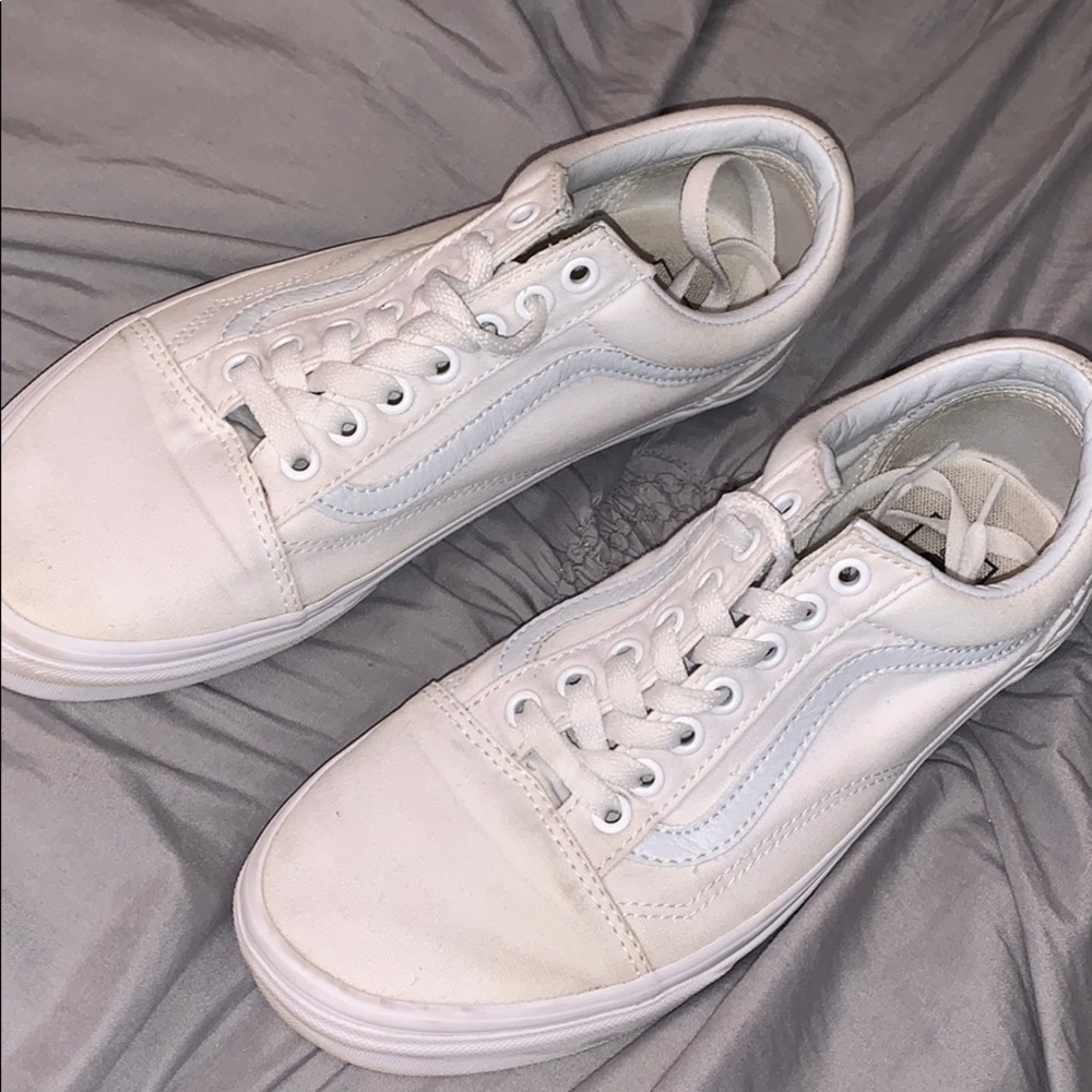 White old school vans